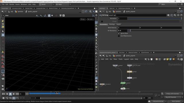 Hogwarts Legacy ancient magic trail effect recreation | Sidefx Houdini walkthrough tutorial смотреть онлайн