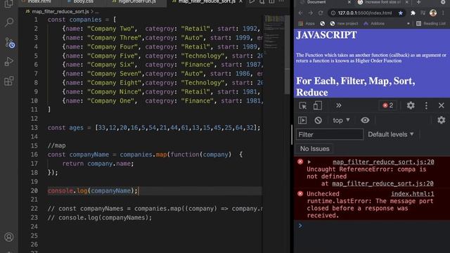 JavaScript Higher Order Functions || filter || map || reduce || forEach || in Hindi for beginners смотреть онлайн