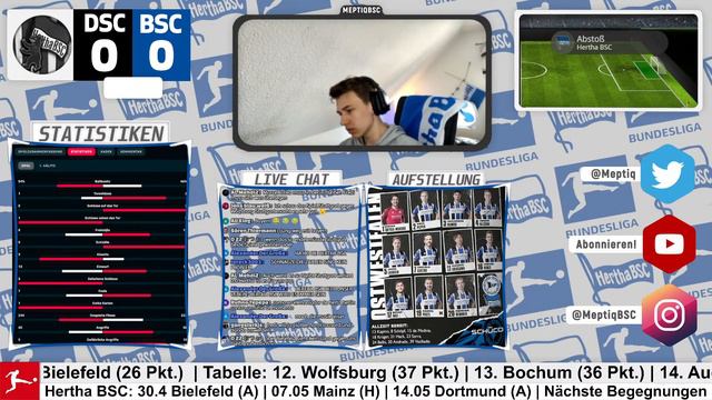 🔴 BUNDESLIGA LIVE | Arminia Bielefeld Gegen Hertha BSC | Bielefeld Hertha Livestream | Live-Analyse