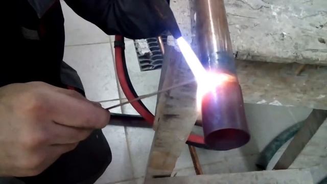Пайка медной трубы твёрдым припоем смотреть онлайн