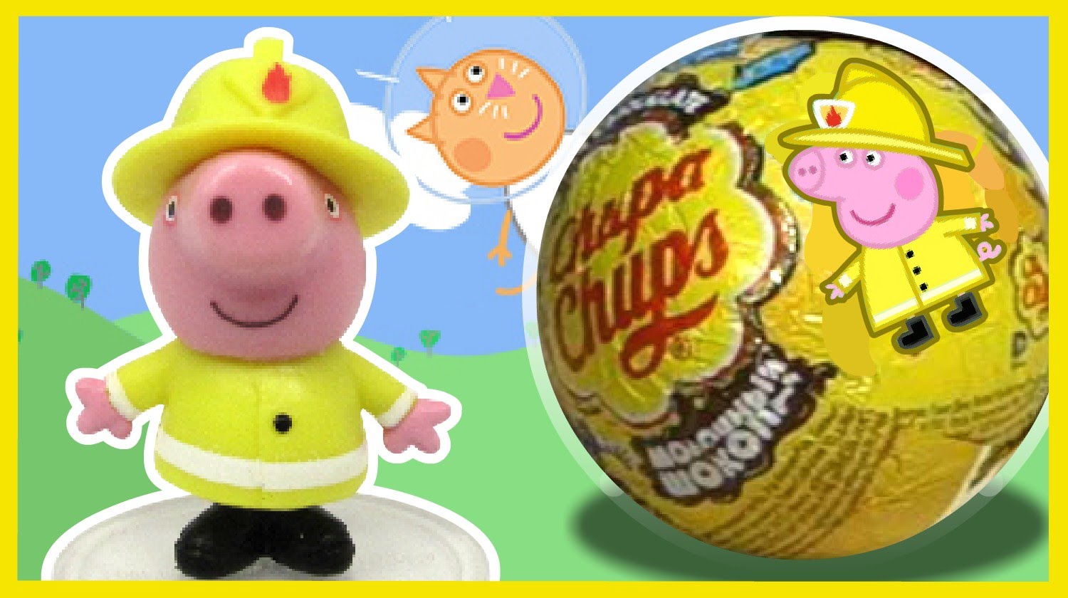 Свинка Пеппа Профессии от Чупа-чупс. Peppa Pig. Открываем шоколадные шары Chupa-Chups. смотреть онлайн