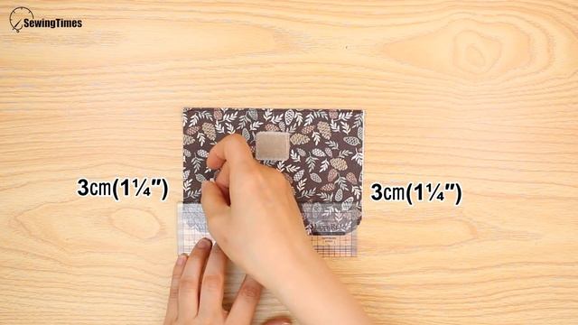 EASY DIY MINI POUCH | No Zipper Small Pouch Sewing Tutorial [sewingtimes] смотреть онлайн