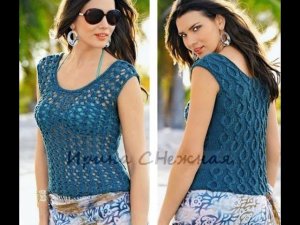 Очень красивый Фантазийный ажур для летних моделей спицами, который достойный внимания!