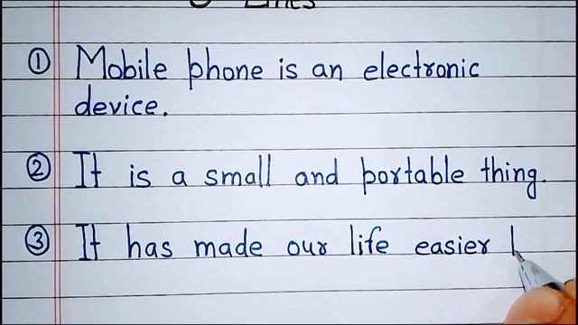 5 lines on Mobile Phone in English | Mobile Phone short essay writing | Mobile Phone 5 lines смотреть онлайн