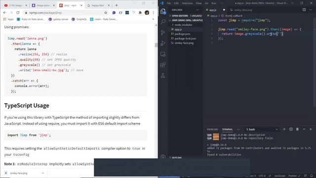 Image processing with Jimp demo смотреть онлайн