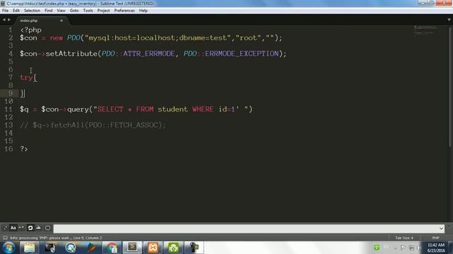 مامەڵە کردن لەگەڵ هەڵەکان Error Handling in PDO смотреть онлайн