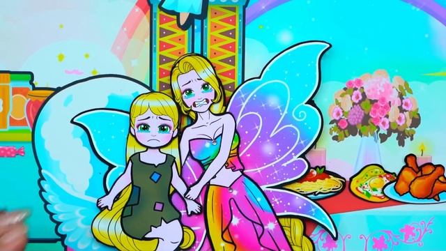 Paper Dolls Dress Up - Twin Infant Ladybug Poor vs Sinister Stepmother Dress - Barbie Story & Craft смотреть онлайн