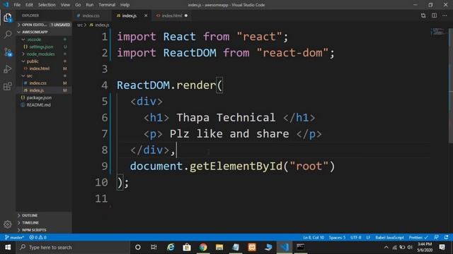 How to Render Multiple Elements inside ReactDOM.render() in ReactJS in Hindi #7 смотреть онлайн