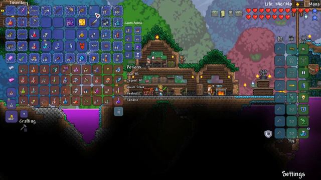 Terraria 1.3 Fisherman Challenge Part 10: Crazy Luck, Crates & Treehouses! (1.3 fishing) смотреть онлайн