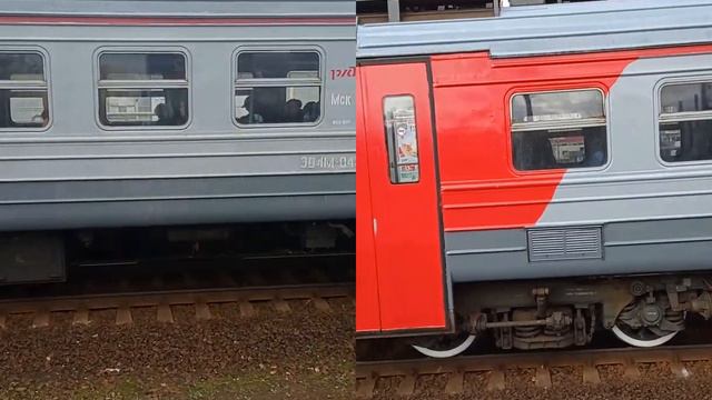 "Мой первый микс!" Электропоезда ЭД4М-0431,ЭД4М-0441 на станции Павловский.Посад. смотреть онлайн