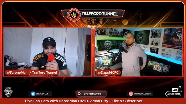 Manchester United 0-2 Man City: Fan Cam with Daps from Never A Foul смотреть онлайн