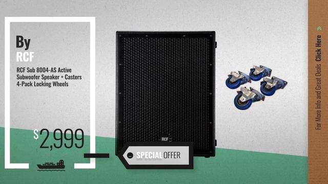 Top 5 RCF Subwoofers [2018]: RCF ART 745-A MK4 Active Subwoofer Powered Sub with Free Protective смотреть онлайн