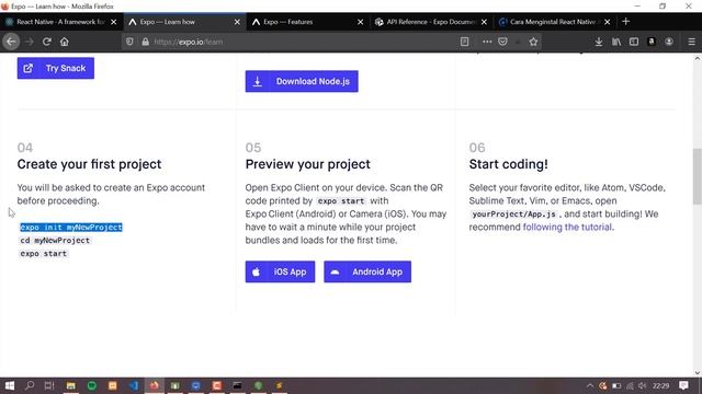 BUAT APLIKASI IOS & ANDROID DI WINDOWS ? React Native ft. Expo смотреть онлайн