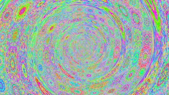 Mesmerizing Funky Colorful Trippy Rainbow Spiral Mandala Animation, Groovy Music смотреть онлайн