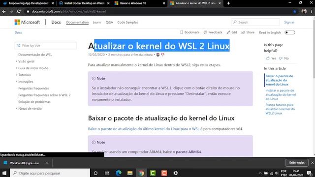 Instalando o Docker no Windows смотреть онлайн