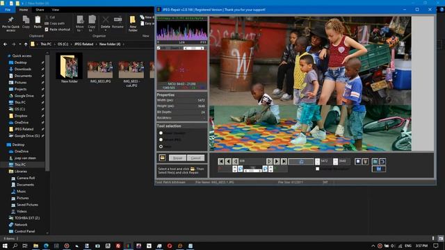 Can you fix a half grey JPEG, and if so how to repair it? смотреть онлайн