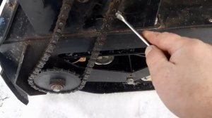 Мотобуксировщик "Помор" ч.29.Натяжка цепи