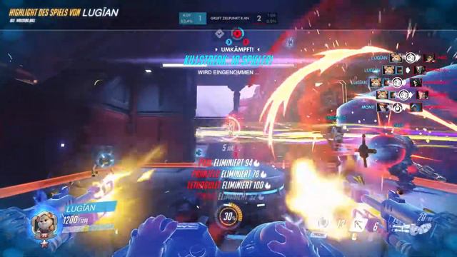 Overwatch 6 kill Wrecking Ball смотреть онлайн