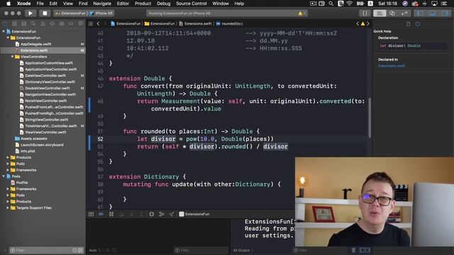 Extension in Swift - Round Double to Int смотреть онлайн