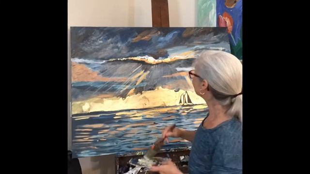 Painting Sailboat at the Crack of Dawn смотреть онлайн