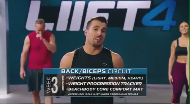 Liift4 - week 3 - 2 back biceps circuit смотреть онлайн