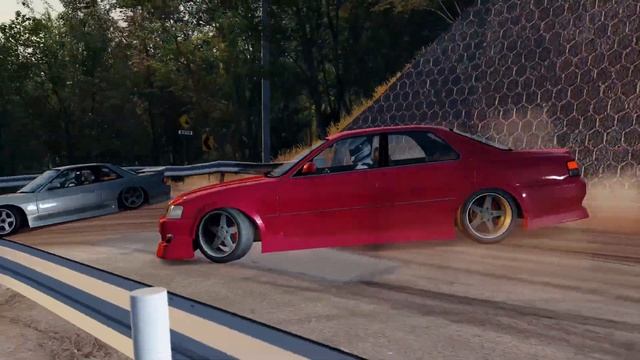 Assetto Corsa Happogahara Toyota Cresta vs Nissan S13 Tandem смотреть онлайн