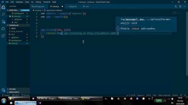 #2 preparing node server تجهيز سيرفر النود corona virus scrapper смотреть онлайн