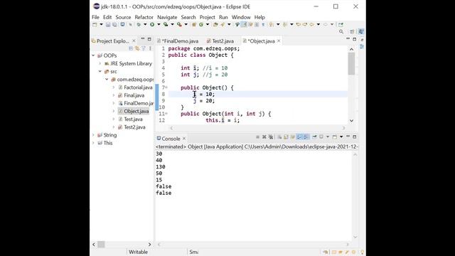 JAVA Object As Parameter and At Argument Passing PART 2 смотреть онлайн