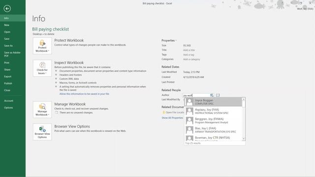 How to add an author to an Excel workbook смотреть онлайн