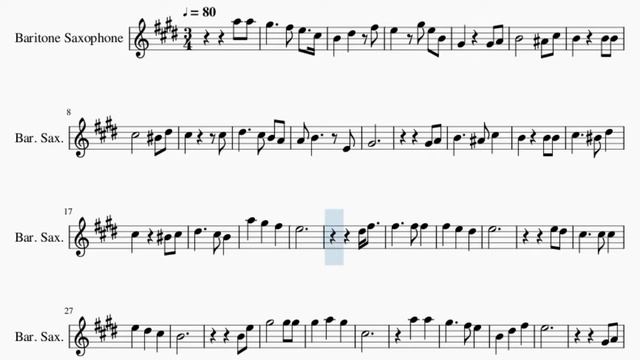Baritone Sax Sheet Music: How to play The Old Rugged Cross by Alan Jackson смотреть онлайн