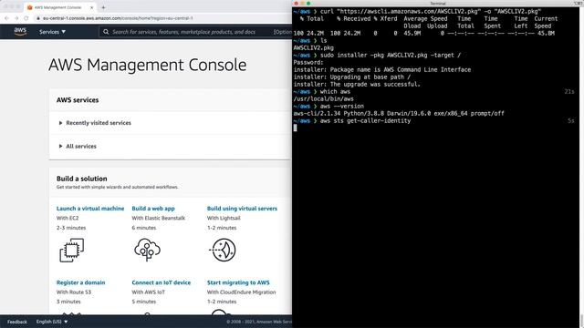 Install the AWS CLI on Mac OS // How to download, install, and configure the AWS CLI (V2) смотреть онлайн