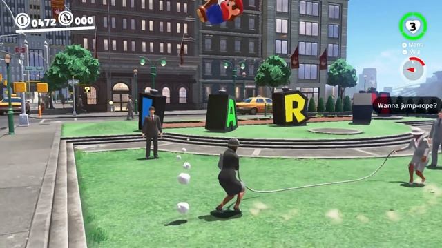 Super Mario Odyssey : How to do Jump Rope Challenge Cheat / Exploit Glitch смотреть онлайн