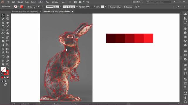 How To Design A Low Poly logo | Adobe Illustrator смотреть онлайн
