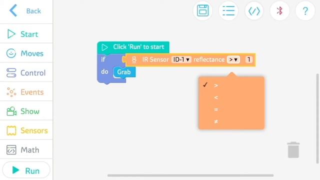 Как настроить ИК датчик в роботах Jimu смотреть онлайн