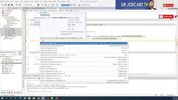 Java code to Generate QR Code and Read QR Code using Camera