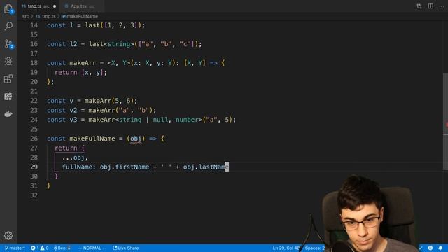 Typescript Generics Tutorial смотреть онлайн