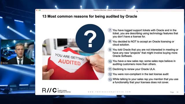 13 most common reasons why your company is selected for an Oracle license audit смотреть онлайн