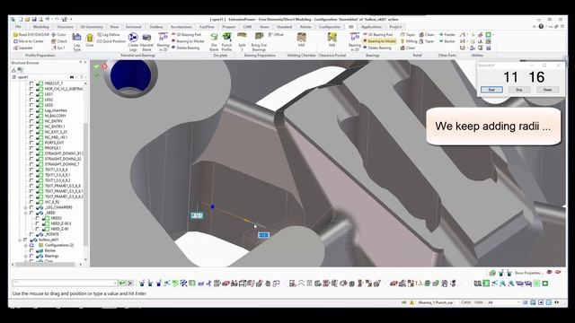 Automatic modeling of a hollow die from a 2D die drawing (EK-01) смотреть онлайн