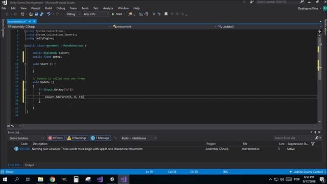 Unity 3D movement - Rigidbody + AddForce смотреть онлайн