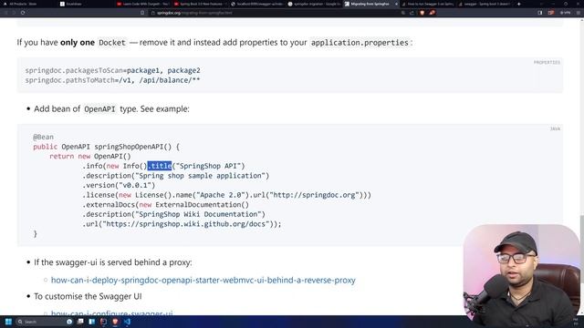 ?Migration API Swagger Documentation From Spring 2.X to Spring 3.X Hindi смотреть онлайн