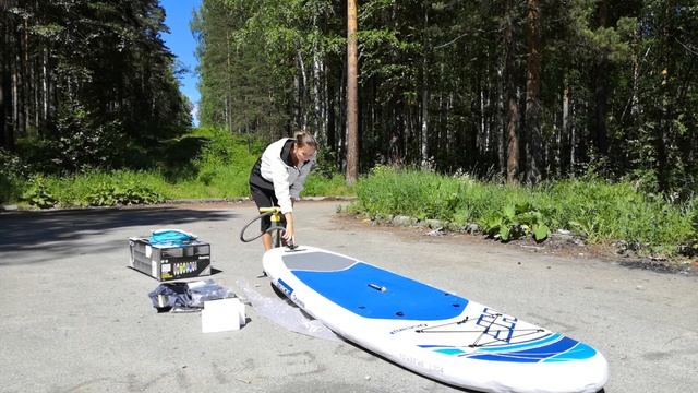 Распаковка Сапборд Bestway Oceana! смотреть онлайн
