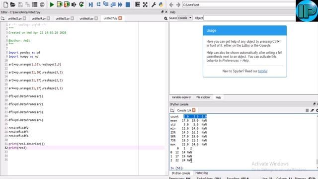 Informatics Practices | Class 12 | IP | Data Handling Using Pandas -1 | DataFrame | Part 9 | Python смотреть онлайн