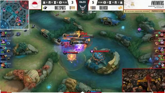 ЛЕСЛИ В ФИНАЛЕ ТУРНИРА MPL ONIC VS RRQ МОБАЙЛ ЛЕГЕНДС /MOBILE LEGENDS: BANG BANG смотреть онлайн