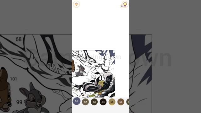 Happy Colour - Colour by Number. Disney Bambi. . My Gaming Town. смотреть онлайн