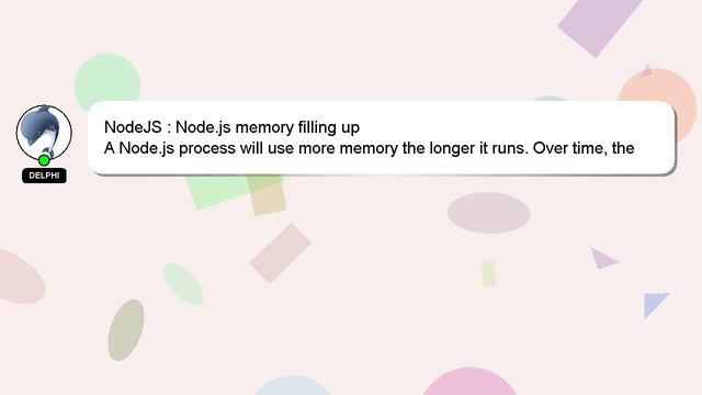 NodeJS : Node.js memory filling up смотреть онлайн