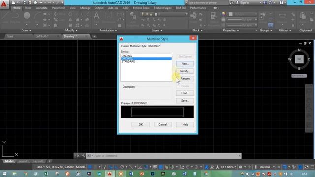 WALL - AUTOCAD || CARA MUDAH DAN CEPAT MEMBUAT DINDING DI AUTOCAD - смотреть онлайн