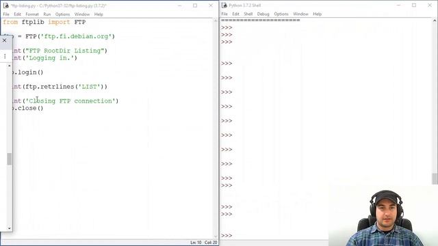 How To Get FTP Directory Listing with ftplib - Python смотреть онлайн