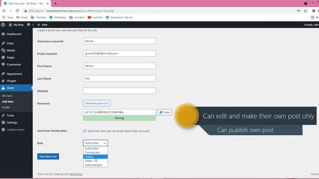 How to Add New Users To Your WordPress Site | Editor | Author | Contributor смотреть онлайн