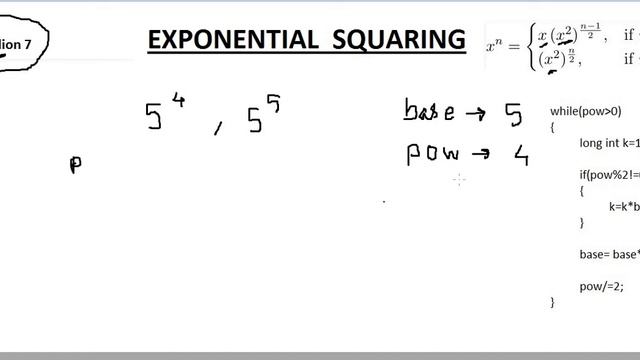 Exponential squaring/ Fast Modulo Multiplication смотреть онлайн