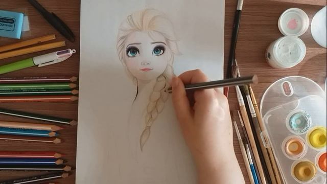 Elsa - Frosen | Speed drawing | Эльза - Холодное сердце смотреть онлайн
